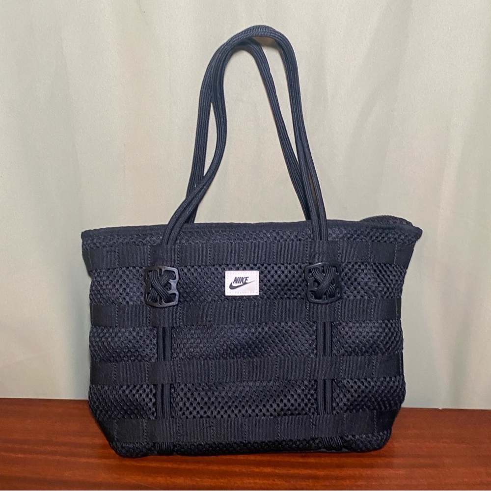 Nike Black Woven Tote Bag
